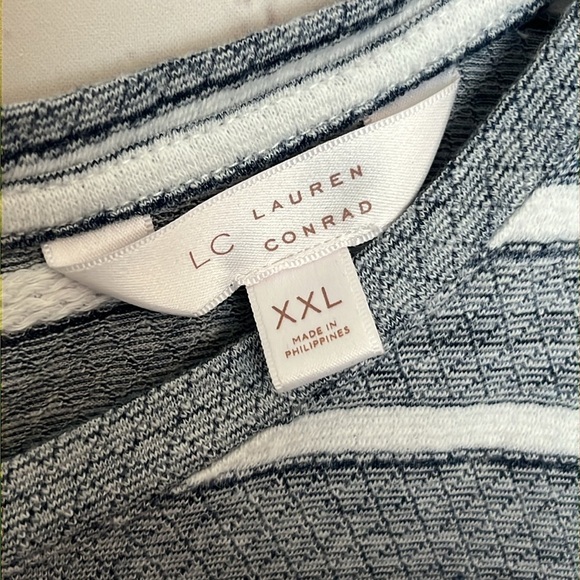 Lauren Conrad Striped Bow Back Top - Picture 8 of 11